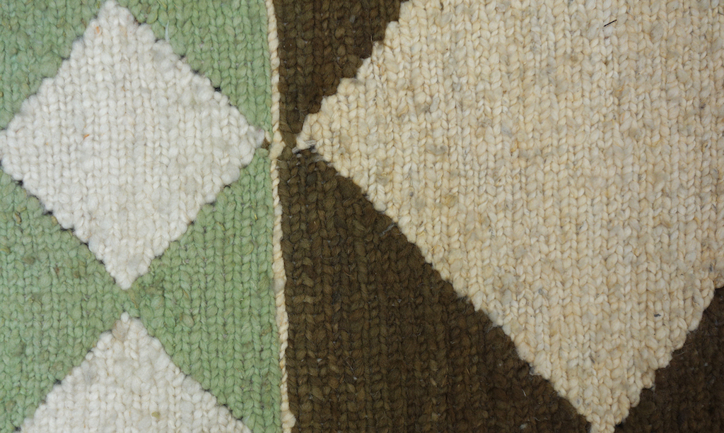 Detail of a wall hanging made by the coastal Salish, an indigenous people in British Columbia and neighbouring state of Washington (TRC 2020.3741).