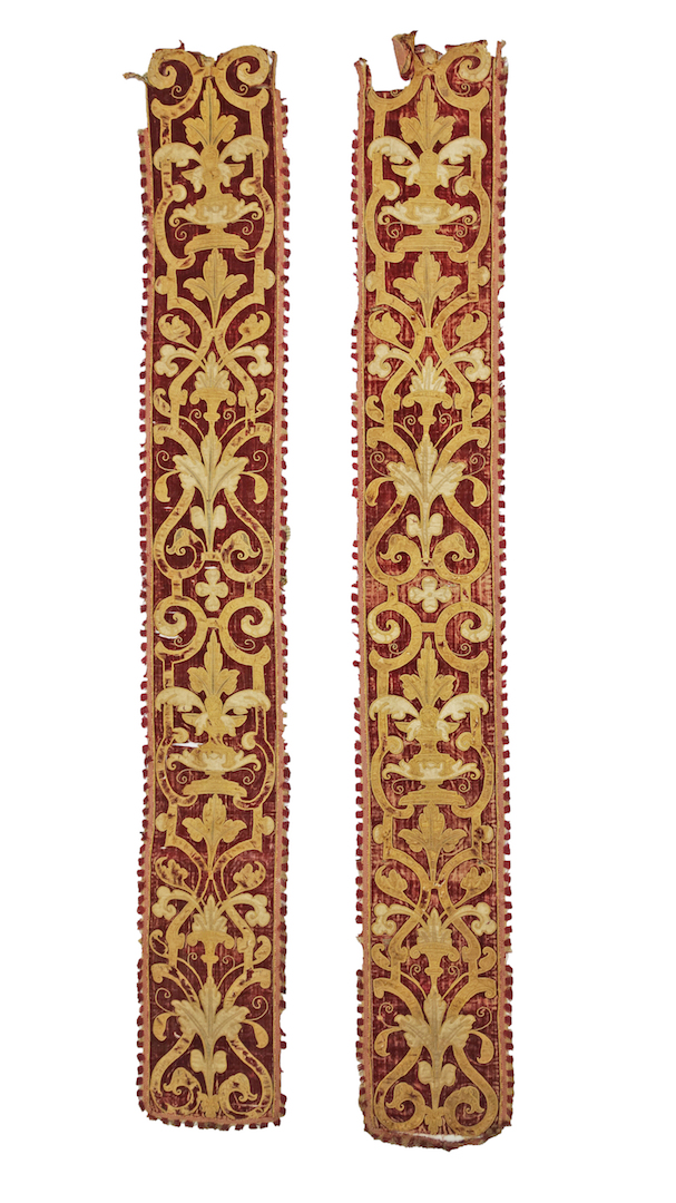 Pair of strapwork wall hangings. Euriope, mid- to late 16th century. Donated by Marjolijn van Scherpenzeel. TRC 2024.2934a-b.