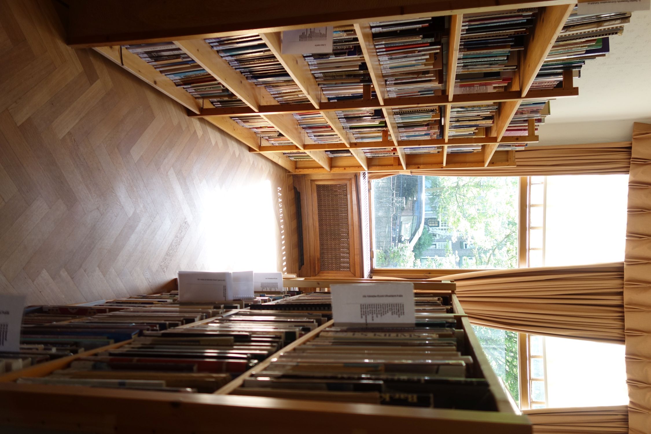 The textile library on the ground floor