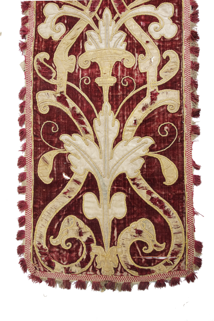 Close-up of one of a matching pair of strapwork panels, European, mid- to late 16th century (TRC 2024.2934a-b).