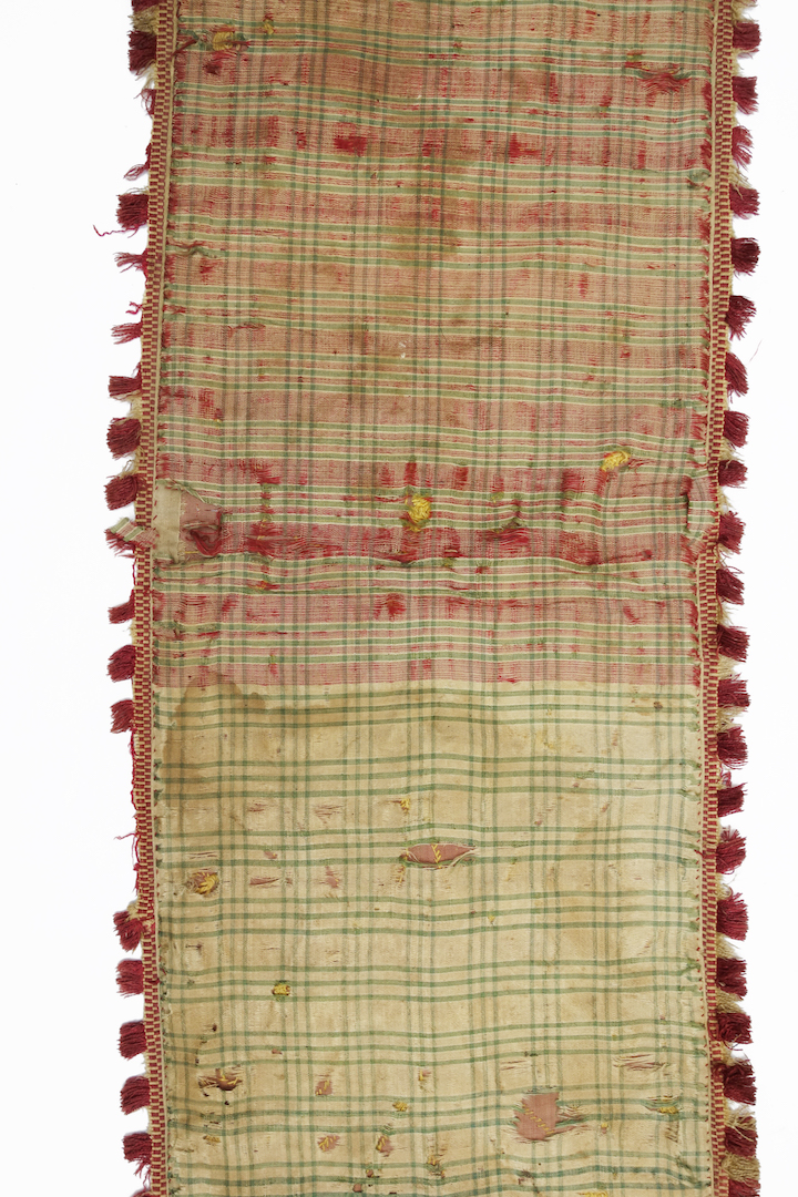 Lining of one of the matching pair of strapwork panels, European, mid- to late 16th century (TRC 2024.2934a-b).