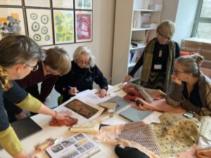 The Nubian textiles project in full swing.