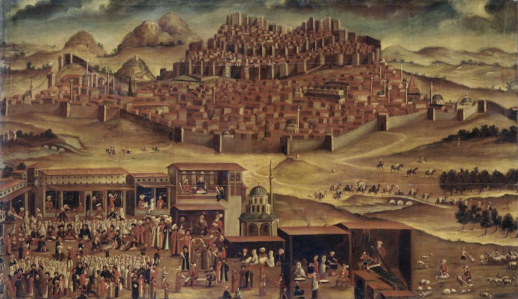 Gezicht op Ankara (‘View of Ankara'), anonymous, 18th century (Courtesy Rijksmuseum Amsterdam, SK-A-2055).