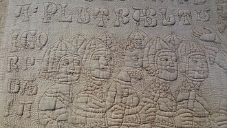 Fig. 6. Detail of the Tristan quilt, Sicily, 14th century. Victoria & Albert Museum, 1391–1904.