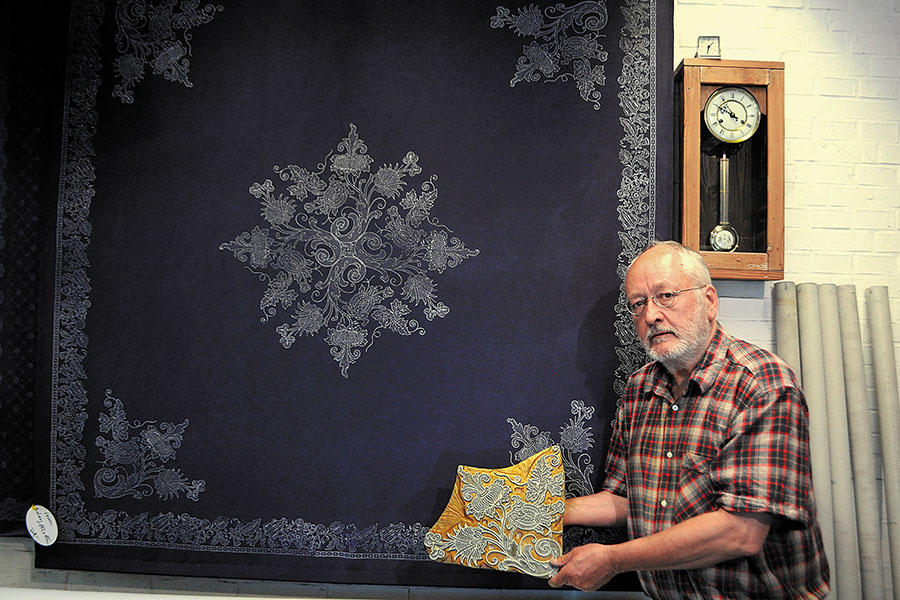 Georg Stark invests a lot of time and resources on tracing the history of dyeing as well as preserving the craft in Germany. Image: Amrita Das