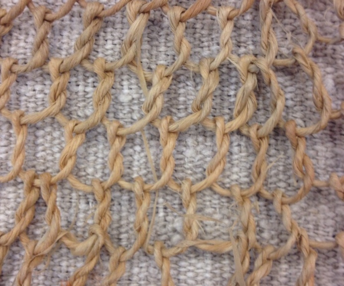 Voorbeeld van vlechttechniek uit het Stenen Tijdperk. Foto: Dorothee Olthof.