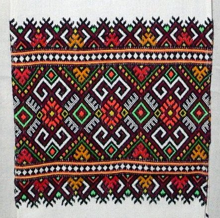 Ukrainian-style embroidery from Hungary. TRC collection.