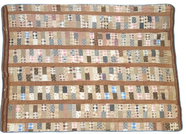 'Chinese Coin' quilt, c. 1900.