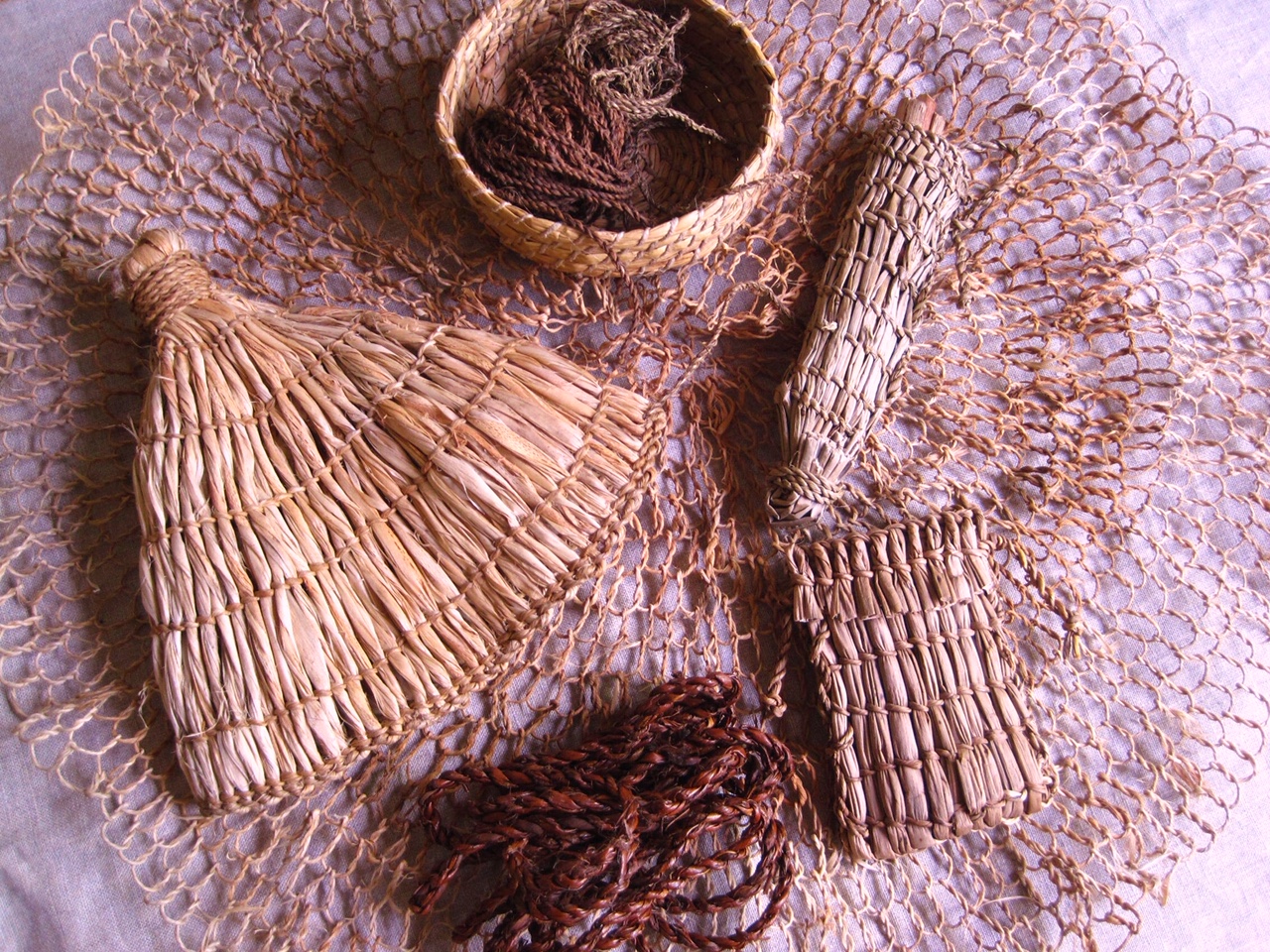 Voorbeelden van twijnbinden.