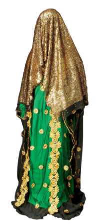 Dress of an Iranian bride, from Bandar Abbas. Collection TRC.