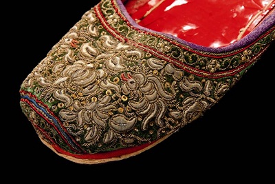 Detail of a Vietnamese shoe, early 20th century. Copyright Joost Kolkman. TRC Collection.